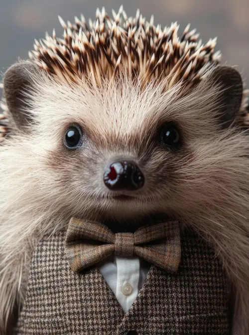 Hérisson mascotte de Somme Ramonage Services