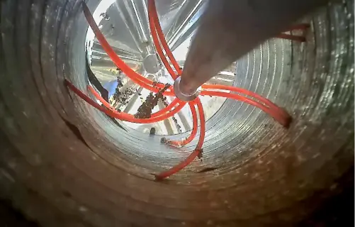 Vue d'une inspection caméra